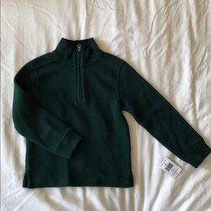 Boys hunter green long sleeve shirt